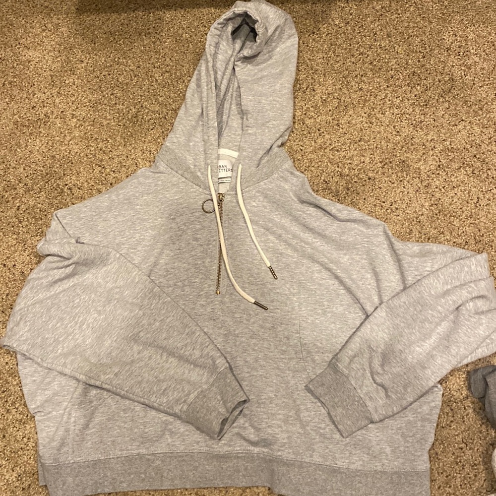 Urban Outfitters Cropped Half Zip
